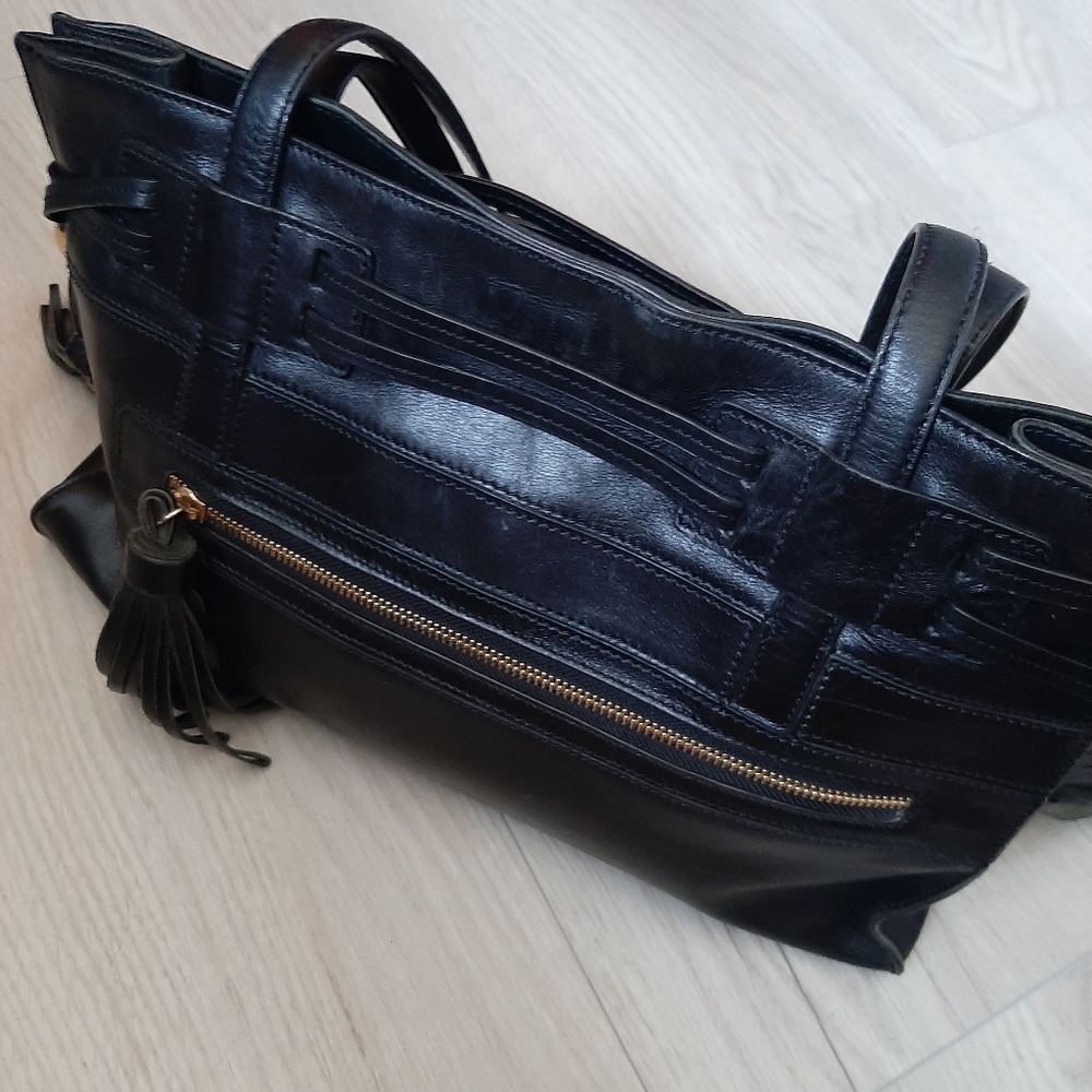 Monsac original black leather bag